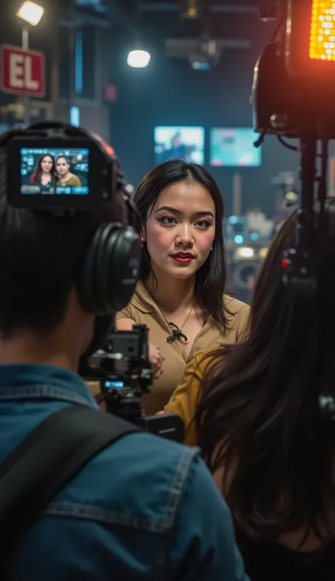 A viral woman image of 9:16 for:"TURN OFF THE CAMERA NOW! The tip that can save you in a live broadcast!"