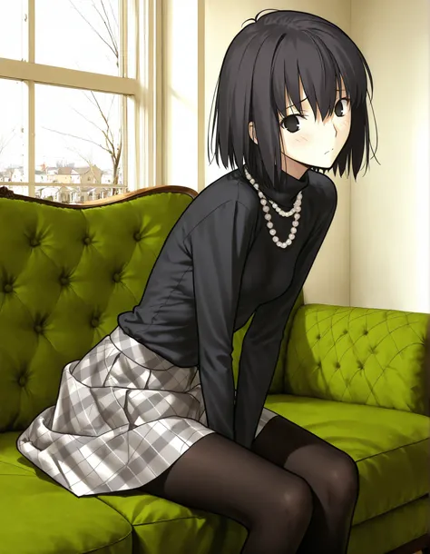 masterpiece, , absurdres, highres, detailed background, high resolution, necessary, detail, best quality, quality, details, High details, Precise, 8k, (flat color),(indoor) ,photo background,((white light,)), room, from side, ,(leaning forward), ...