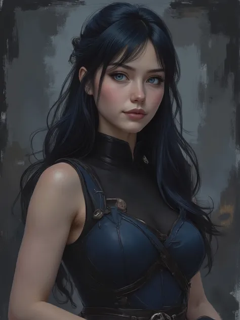 sketch painting, marinette Dopanchan, A very beautiful and cute 22 year old woman with a slight smile. (((Shy smile))), sharp focus on the face, (((Western eyes:1.5))), (((Extremely detailed ice-blue eyes, beautiful eyes, beautifully detailed eyes))), (((d...