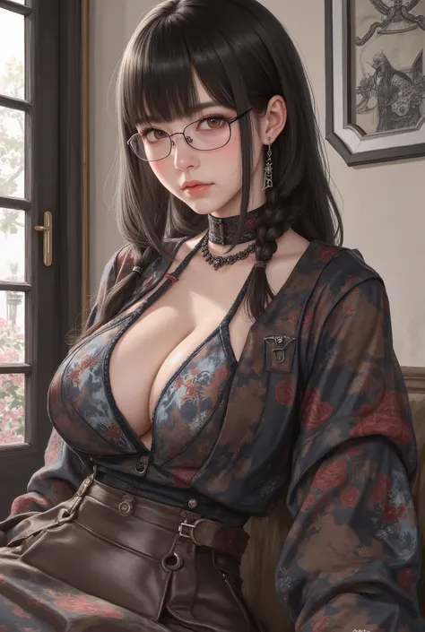 (  Highest Quality, best illustrations,high image quality:1.2), (Horror Fantasy:1.5), (ink and watercolor:1.5),(Ominous Scenery   :1.5),(A lot of dust rises:1.5),(  Dirt Track   :1.5),(wonderful:1.5),(masterpiece:1.5),  (Powerful figures:1.1、Big Breasts:1....