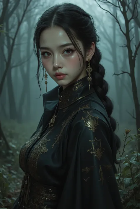 (  Highest Quality, best illustrations,high image quality:1.2), (Horror Fantasy:1.5), (ink and watercolor:1.5),(Ominous Scenery   :1.5),(A lot of dust rises:1.5),(  Dirt Track   :1.5),(wonderful:1.5),(masterpiece:1.5),  (Powerful figures:1.1、Big Breasts:1....