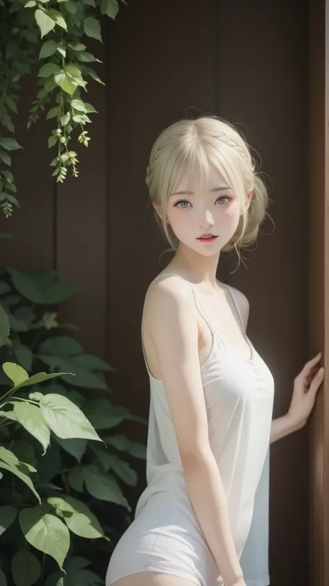 Low Legs、low rise、  scary expression、(((  there is images)))、   translucent white skin while escaping from prison   、   white camisole 、((  girls '  can see her upper body  ))、  clean skin 、 for a more  there is look 、thin,   soft and smooth hair 、High...