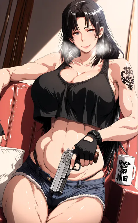 L_Cation2, kmemnarkn,, Hgk, (jeneral-style:1.2), (butcha-u-style:1.2), (gin_moku-style:1.3), (henriiku_(ahemaru)-style:1.4), (anime coloring, anime screencap), shiny skin, (voluptuous body:1.4), (mature female:1.4), (cellulite:1.3), ((anatomical correct)),...