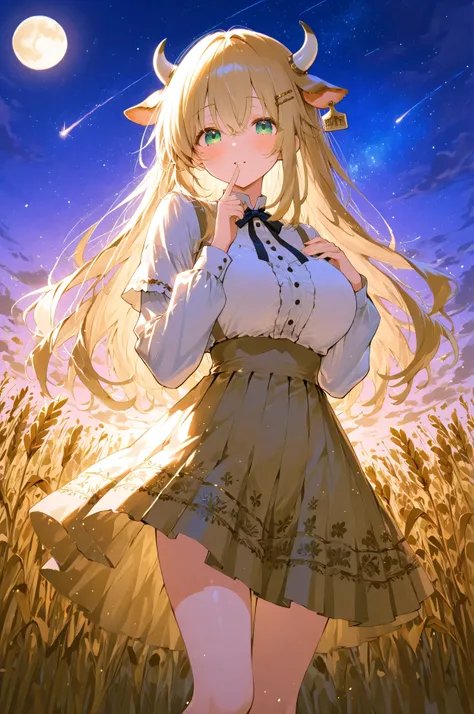 masterpiece:1.2、Highest Quality、good quality、highest resolution、very cute、Deadly Cutie:1.4、8K、in detail with your own finger、Dynamic Angle、((from the left underexposed))、:Zodiac、cow、womanhood、big boobs、大人のwomanhood、((( cow horn)))、Tall、((Sister Outfit))、((...