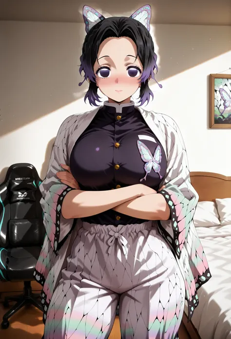 score_9, score_8_up, score_7_up, score_6_up, score_5_up, score_4_up, masterpiece, high quality, shiny skin, shiny hair, shiny body, clear body, large breasts, nose blush, nice legs, standing, nice legs, posing, SFW, looking at viewer, thick thigh, thick th...