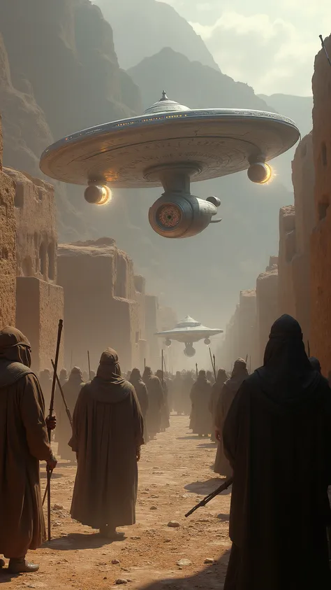 highdefinition images、Star Trek Extra Edition、USS Enterprise Arrived in the Ancient Town of Bethlehem、Surprising Warriors Who Were in Bethlehem