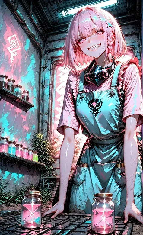 Pink-haired Cyberpunk Smile! 💖