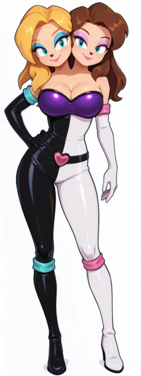 masterpiece) , (ultra-detailed) , (high quality) , (high resolution) , (best quality:1 . 5 , highres , UHD) , highres , absurdo , ultra detail , ultra quality , Ultra resolution , 16k , 1girl , (2heads:1 . 5) , ((girl with two heads)) , golden blonde hair ...