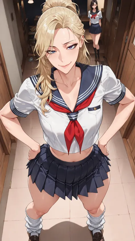 
(Mature Woman Standing on a Straw Covered Floor, Legs slightly apart, Place your hands on her hips .) standing with her legs slightly open on a floor covered with straw with dim lighting, Empty Piggy House. cowboy shot, (strong-willed woman. Delinquent ) ...