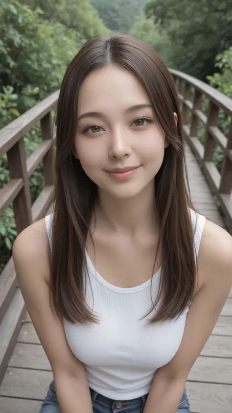 Arisa
（masterpiece, Highest Quality, Ultra HD, 8K）,  
anatomically accurate, Ultra High Definition,  
Photorealistic full body photo of a beautiful young Japanese woman,  
I'm wearing an erotic costume that emphasizes the face and upper body , perfect, sym...