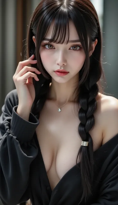 professional fashion model ,  model photography ,  Dynamic Composition,  charming and surprising angles,  professional camera work ,  and above; the highest quality,  pull out a huge penis with a very sophisticated,  realistic skin texture , Ultra Hi-Visio...