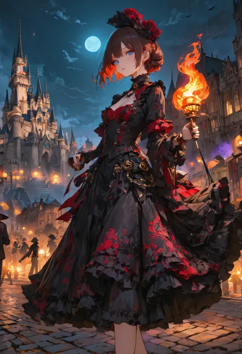 ((people々The parade of))、brown hair，shortcuts，unkempt hair，Short braided hair，Neat，スレンダー美people，correct attitude，small breasted，beautiful legs，The enchanting gray-blue eyes are shining like stars，Saggy Eyes，bright color,beautiful eyes,A delicate smile,cowb...