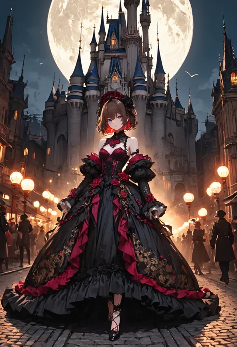 ((people々The parade of))、bright color,beautiful eyes,A delicate smile,Textured Skin,masterpiece,Kilo,best quality,gentle and beautiful woman,brown hair,shortcuts,unkempt hair,Short braided hair,Neat,スレンダー美people,correct attitude,small breasted,beautiful le...