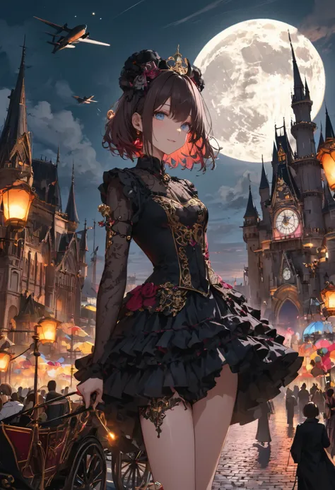 ((people々The parade of))、bright color,beautiful eyes,A delicate smile,Textured Skin,masterpiece,Kilo,best quality,gentle and beautiful woman,brown hair,shortcuts,unkempt hair,Short braided hair,Neat,スレンダー美people,correct attitude,small breasted,beautiful le...