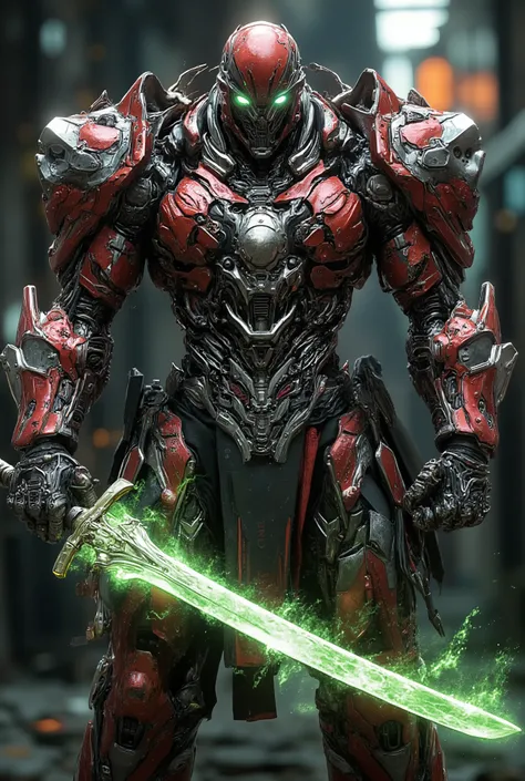 Masterpiece:1.2), best quality, high resolution, Unity 8K Wallpaper, (super real illustration:1.0), Beautiful Details, very detailed on trends, perfect lighting, neon colored, very detailed on trends CG, Shine eyes, backlit, armor, Shine, full_armor, warfr...