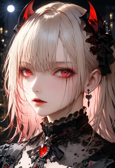 Weak upper-class vampires,ancestor Dracula,have world-destroying abilities but use them carefully,have top class power yet timid personalities,Portrait,Delicate Facial Features,sad expression,slow motion,Brilliant Outfit ,Floating in the Dark、In the moonli...