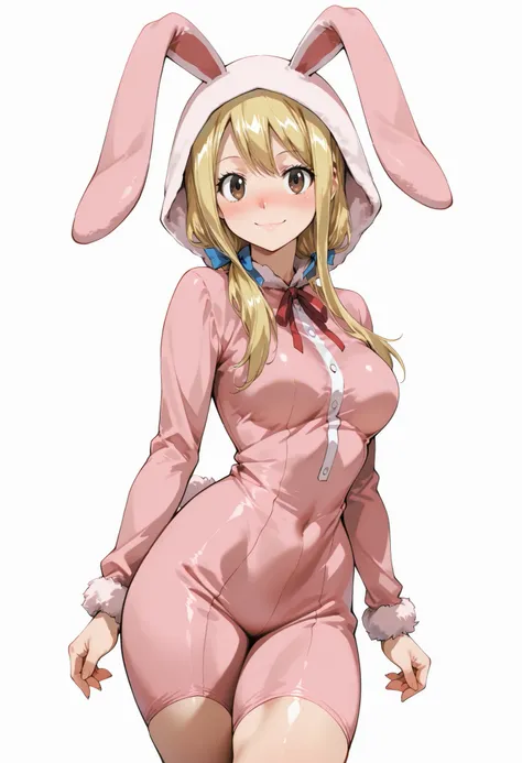 score_9, score_8_up, score_7_up, source_anime,  lucy heartfilia, long hair, blonde hair, medium breasts, brown eyes,,, blue hair ribbon,, blush, drunk,, , looking at viewer,, , solo,, medium breasts, big ass, thick thigs, wide hips, slim waist, mature body...