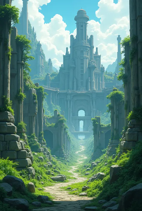 (masterpiece:1.2,Exceptional Quality,Mirror-like, Movie-like Experience , best illustration :2.0, super detailed.2.0),16k,wallpaper,( Fictional Planets :2.0),(Machine Planet :2.0),(Ruins of an ancient city:2.0),( Ancient City Ruins of Ancient Advanced Mach...