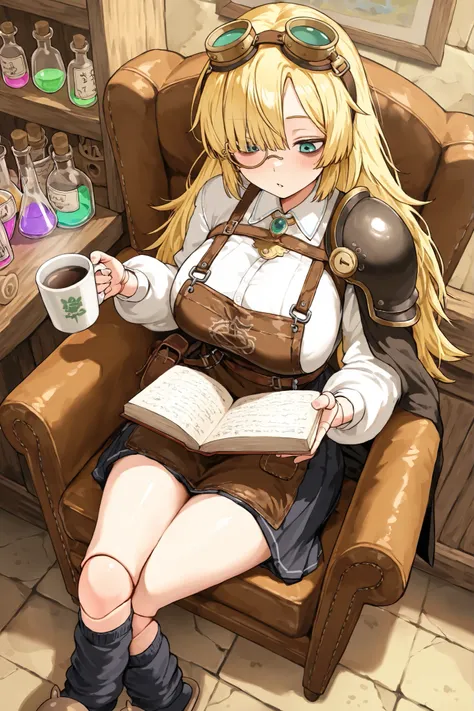 ((agura)),Sitting cross-legged,sitting with her legs crossed,Highest Quality, An Artistic Masterpiece, Delicate Details, 8K quality,Perfectly Formed Hands and Fingers,Photograph from above,Doll Girl Alchemist, the characteristic lower three eyes of the lef...