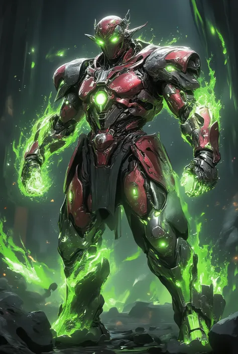 Masterpiece:1.2), best quality, high resolution, Unity 8K Wallpaper, (super real illustration:1.0), Beautiful Details, very detailed on trends, perfect lighting, neon colored, very detailed on trends CG, Shine eyes, backlit, armor, Shine, full_armor, warfr...