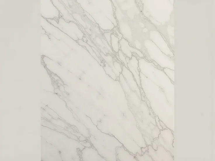 White marble texture with grey veins and cracks, marble has a slightly milky tint.