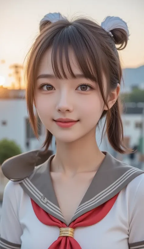 ((Nsfw:1.3)),(((((nipples:1.5))))),（両手で胸を寄せる:1.2）Highest quality, RAW photo, Ultra HD, 18-year-old Korean, beauty, big breasts:1.5, breast crack:1.5, healthy skin tone, fair and smooth skin, (hair bun, bow-shaped hair), ((Light brown silver hair)), beautif...