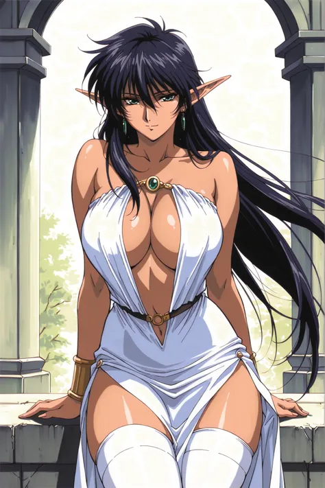 mature female, milf, motherly,(arshes_nei), score_9, score_8_ up the side, score_7_ up the side, score_6_ up the side, score_5_ up the side, score_4_ up the side,(cowboy shot:1.4),manga coloring, source manga,light smile,(masterpiece:1.4),solo,outdoor,(sle...