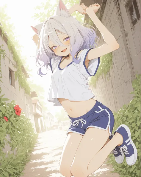 ((Abara Heiki style)), ((Masterpiece)), ((best quality, amazing quality)), ((very aesthetic, absurdres, newest)), ((detailed background, negative space, blurry background, depth of field, Asymmetrical background)), (full body), (dynamic angle, wide shot, f...