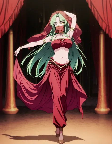 (1girl:1 . 5) , (Seul:1 . 5) , score_9 , score_8_haut , score_7_haut , source_anime , Official work  , ultra-detailed , masterpiece , best quality , high resolution , beaux yeux , detailed eyes , Detailed face , beautiful detailed eyes,1girl,green hair, ve...