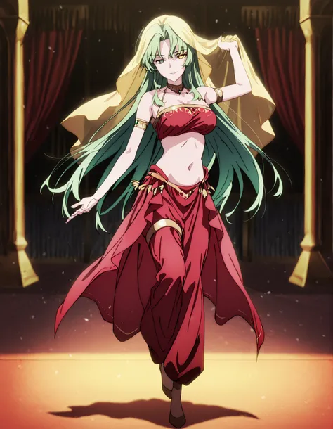 (1girl:1 . 5) , (Seul:1 . 5) , score_9 , score_8_haut , score_7_haut , source_anime , Official work  , ultra-detailed , masterpiece , best quality , high resolution , beaux yeux , detailed eyes , Detailed face , beautiful detailed eyes,1girl,green hair, ve...