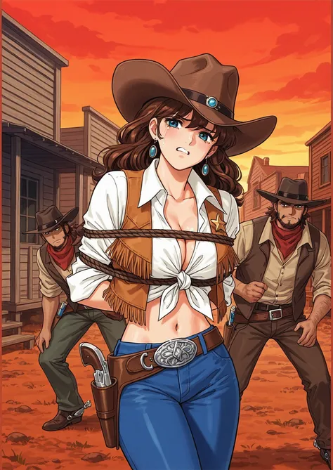 西部劇のヒロイン、絶体絶命！？🤠