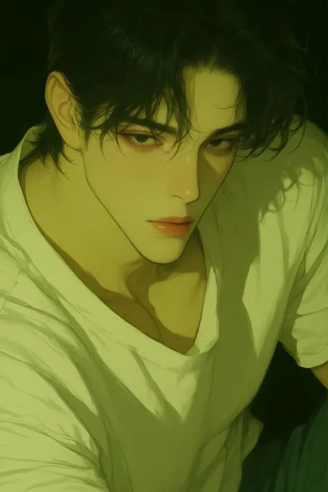 8k, masterpieces, highres, soft lighting, soft sunshine, ambient light, soft shadows, ANIMATION STYLE,  low style , semi-realistic ANIMATION STYLE illustration, Exquisite Details, single, dynamic angle, looking at viewers, beautiful, cool and calm tone in ...