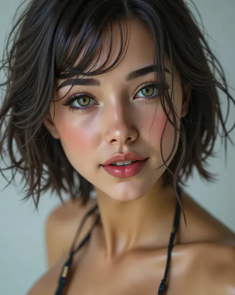 Ultra-realistic (photorealistic Realism) , "UHD, Hyper high resolution" - "(Hyper quality, ultra-detailed digital art)" Key Directive: - ("The priority is the anatomical accuracy and texture of the materials" - "Ultra-sharp human eyes with biological accur...