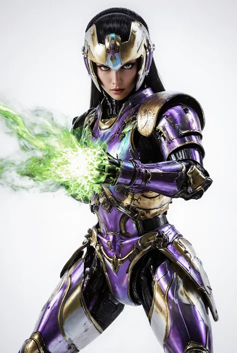 Masterpiece:1.2), best quality, high resolution, Unity 8K Wallpaper, (super real illustration:1.0), Beautiful Details, very detailed on trends, perfect lighting, neon colored, very detailed on trends CG, Shine eyes, backlit, armor, Shine, full_armor, warfr...