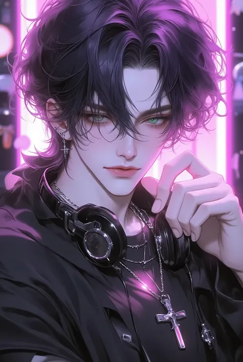 Masterpiece, best quality, anime style,  semi-real , super detailed, very handsome fisherman face, perfect eyes, high resolution, super quality, 8k,   detailed photo  , detailed outfit, simple background,  super beautiful illustration , depth of field, For...