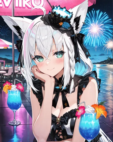 1 sexy gal ,Shirakami Fubuki_(ホロライブ), solo, (masterpiece, top quality, highly detailed depiction, incredibly high resolution, high quality anime picture), (voluminous A-line silhouette), (seductive gestures),
girl close up, Cute,748cmstyle,Highest Qualit...