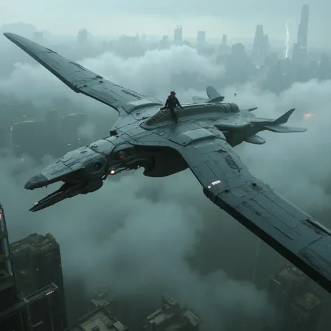 (hyper-realistic:1.3), (realistic:1.2), (masterpiece), (best quality), (highly detailed), (cinematic concept art),

A part-cybernetic Pteranodon rendered in realistic detail — its wings reinforced with metallic plating and faintly glowing conduits, section...