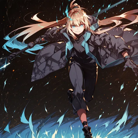 A short and solitary male character, a young teenager about 1.70 meters tall, with a style and aura similar to Amiya from Arknights, but unmistakably masculine.
He has long blonde hair, similar to Sylpha Langlis (but blonde). His hair is styled in the Shi...