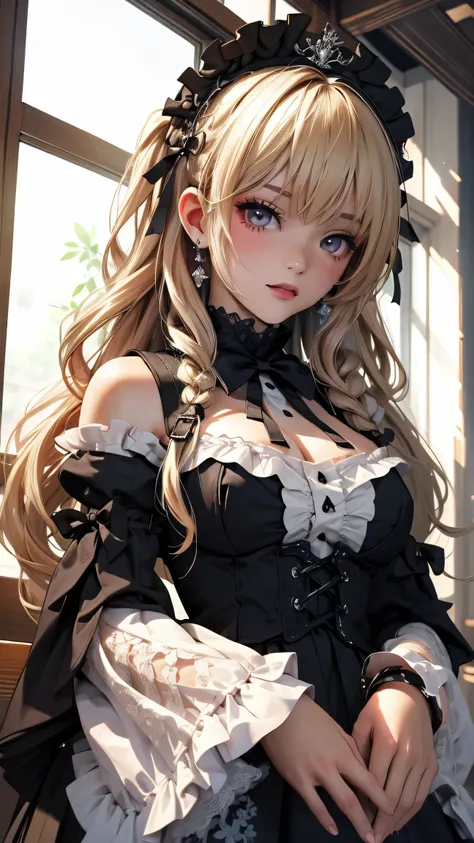 top quality、masterpiece、high sensitivity、high definition、Gothic Lolita、