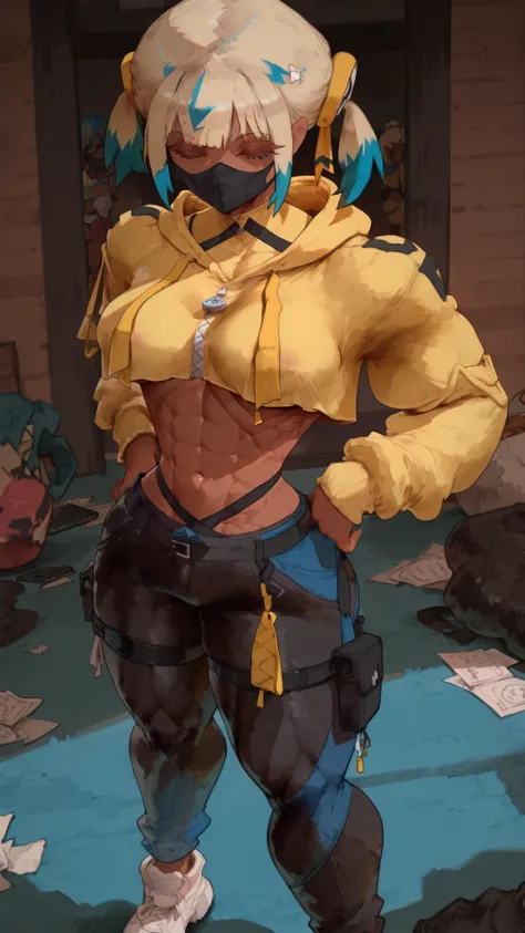 arafed woman in a gym feminine and muscular, bodybuilding woman, strong arms, muscular and exhausted woman, big biceps, strong woman, muscular, bursting with muscles, big arms, muscular girl, muscled, //// , nyantcha, , khyle, cutesexyrobutts, omone hokoma...