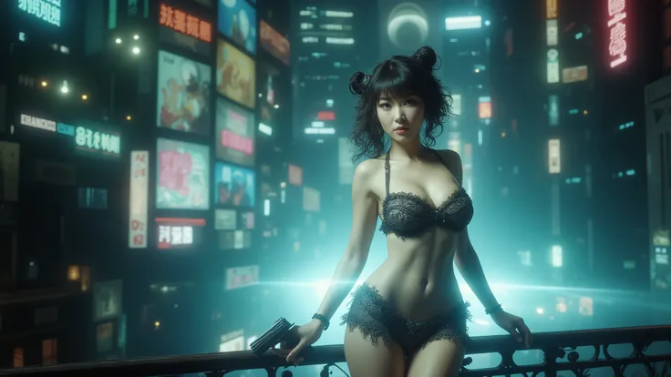 ((photo-realistic)), a sexy large-breast:1.1 Japanese woman, facing camera, cleavage, (((side boob))), Bandeau crop top, Bandeau, Bandeau Bikini, hip up, slim face, slim:0.1 body, well-lit face, (((sexy-thigh:1.1, super hot short:0.1 lace transparent dress...