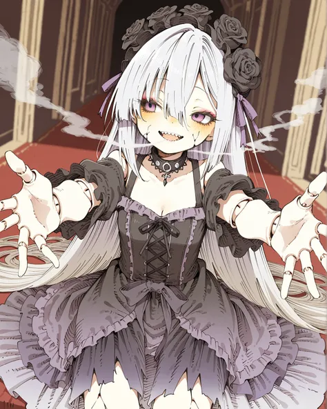 ((Abara Heiki style)), ((Masterpiece)), ((best quality, amazing quality)), ((very aesthetic, absurdres, newest)), ((detailed background, negative space, blurry background, depth of field, Asymmetrical background)), (dynamic angle, wide shot), (cinematic li...