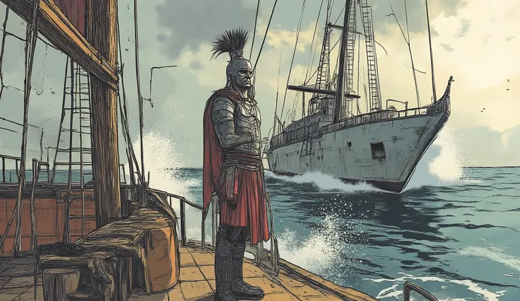 THE KING IN A SPARTAN SHIP