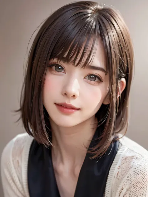 (best quality, masterpiece, ultra high res, (photorealistic:1.4), RAW photo, masterpiece, top quality ), いたずらをする女の子一people, 一peopleで, black hair, Scarf, Real hair accessories , realistic, realistic, people々 Looking Seriously , Light-coloured black eyes, (b...