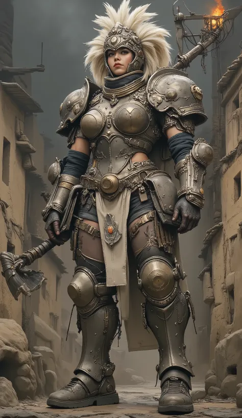 A formidable female 'Boss' stands guard in the heart of what should clearly be a quaint, unassuming beginner's village. However, under her iron rule, the village has taken on an ominous, 'final dungeon' atmosphere.
She is dressed in ridiculously oversized...