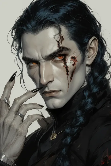 This man is a war-weary guardian and a pragmatic hero who plays the part of the cartoonish villain necromant with the gusto of a theatre kid finally handed a starring role. Face: Aristocratic and sharp-featured, with a prominent, straight nose and high che...