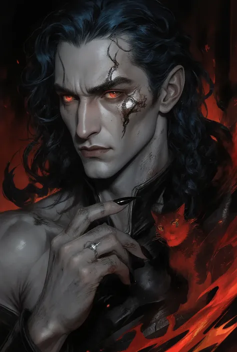 This man is a war-weary guardian and a pragmatic hero who plays the part of the cartoonish villain necromant with the gusto of a theatre kid finally handed a starring role. Face: Aristocratic and sharp-featured, with a prominent, straight nose and high che...