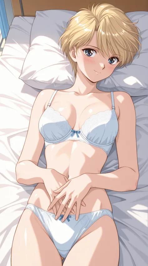 score_9, score_8_up , score_7_up , score_6_up , score_5_up , score_4_up ,Clip skip:2,,(1990s_\(style\):0.8),(retro_artstyle:0.8),(masterpiece:1.3),NSFW,solo,on bed,(small head),(on back:1.4),24歳, mature female,(extremely detailed CG unity 8k wallpaper),top...