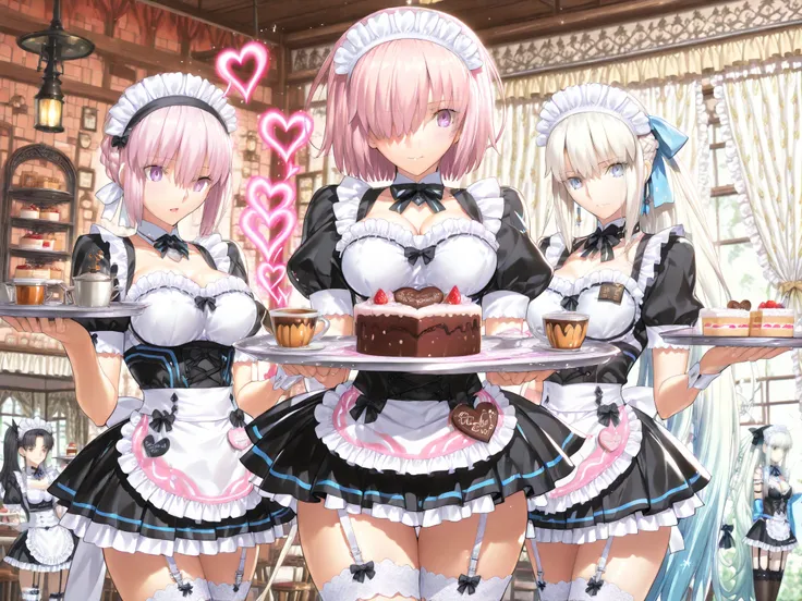 (masterpiece:1.2), (Highest Quality:1.2), (Super Detailed:1.2), 
(Fate/Grand Order style:1.3), (Thickly painted anime style:1.2), (anime style:1.25),takeuchi takashi,(4girls:1.4), (intimate yet chaotic atmosphere:1.4), ((Fate Grand Order)),

((inside a cut...