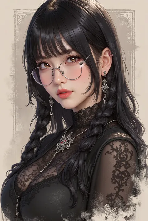 (  Highest Quality, best illustrations,high image quality:1.2), (Horror Fantasy:1.5), (ink and watercolor:1.5),(Ominous Scenery   :1.5),(A lot of dust rises:1.5),(  Dirt Track   :1.5),(wonderful:1.5),(masterpiece:1.5),  (Powerful figures:1.1、Big Breasts:1....